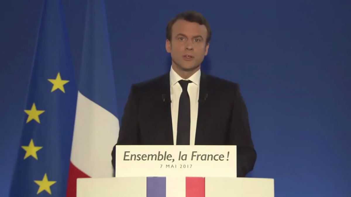 altText(Las primeras palabras de Macron tras el triunfo: 