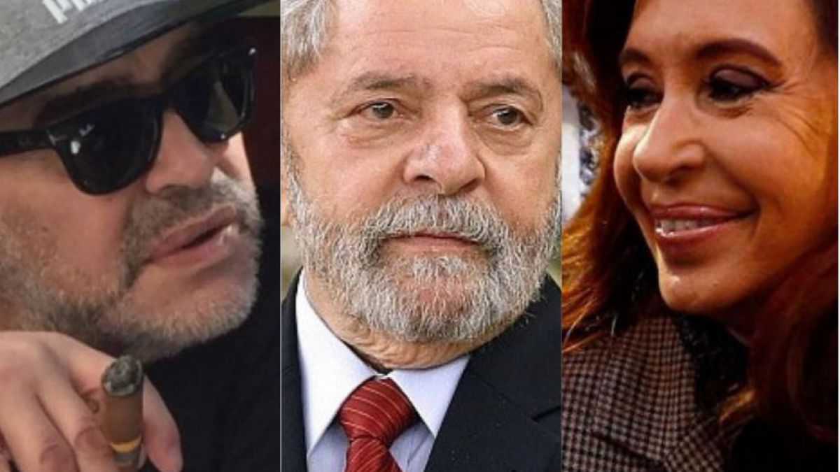 altText(El cálido respaldo de Maradona y Cristina a Lula en un día decisivo)}