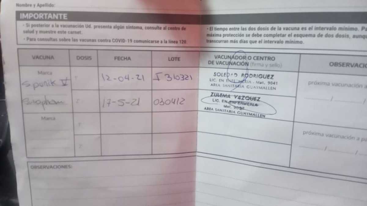  <p>Combinación de vacunas: se anotaron más de 5 mil voluntarios</p> (@radionihuil)