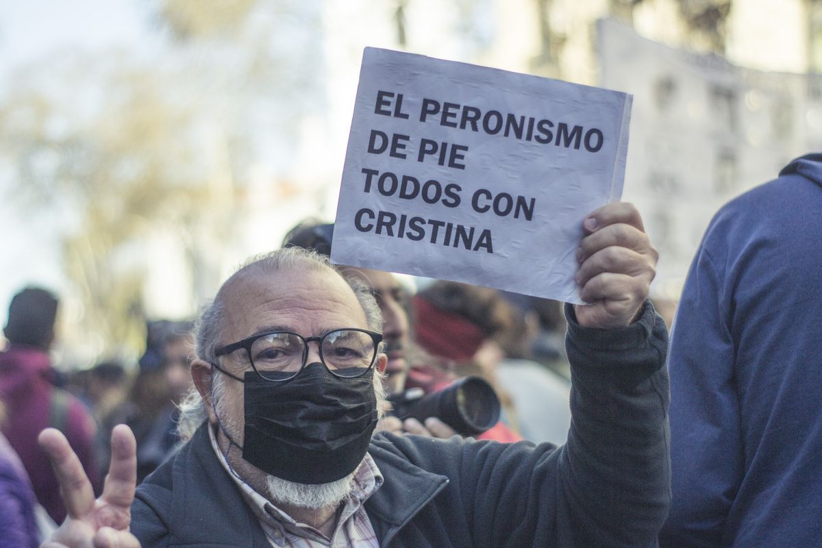 Marcha tras el atentado a Cristina Kirchner (Foto: Rocío Bao)