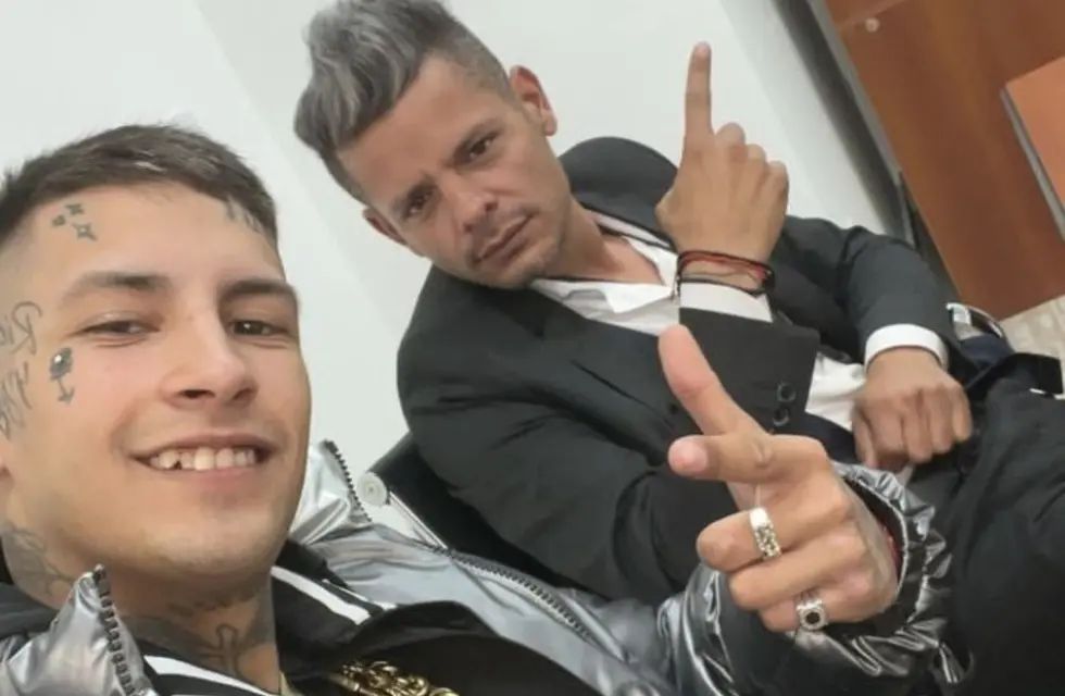 L-Gante y su abogado, Alejandro Cipolla.