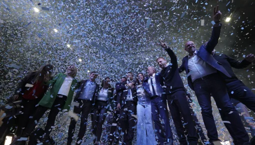 Massa compartió un acto de campaña con Kicillof, Wado y Máximo