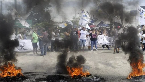 Piquetazo nacional contra las políticas de hambre y miseria del Gobierno