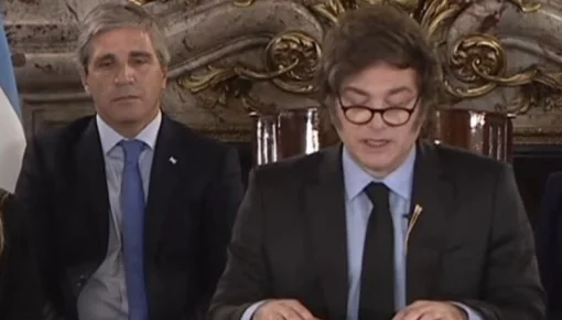 Sin mencionar la devaluación, Milei habló en cadena nacional