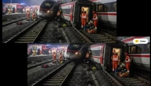 La imagen del choque de trenes en España que se hizo viral (pero estaba hecha con IA)