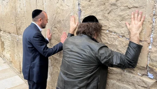 &ldquo;En el Muro…&rdquo;: el posteo de Milei en Israel que desató una ola de reacciones en redes