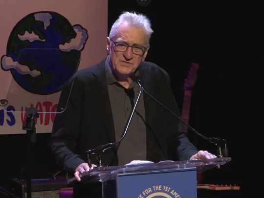 De Niro: 'Amar a nuestro país empieza a ser como una esposa que ama a su esposo abusador'