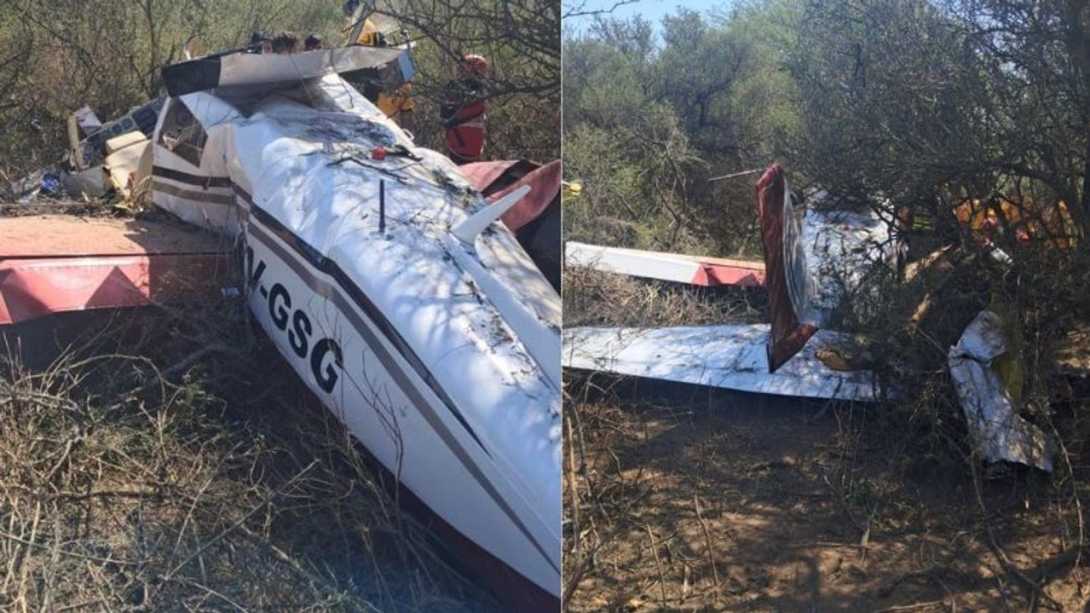 Milagro en Córdoba: se estrelló un avioneta y todos sobrevivieron